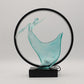 Polyresin abstract dancing lady lamp