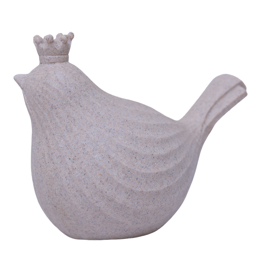 Polyresin - crowned bird